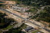 09/14/12: A view of Interchange 8 with the Widening construction on the NJ Turnpike in East Windsor. The new plaza is being built on the east side of the NJ Turnpike. This plaza will be demolished after the new plaza opens up.