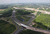 07/05/13: A view of Interchange 8 prior to the new bridge over Route 33 to the toll plaza opening to traffic.