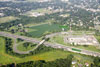 2009: Section 6 – Preconstruction photograph of Interchange 8 located west of the NJ Turnpike in East Windsor. A new Interchange 8 will be built on the east side of the NJ Turnpike during the Interchange 6 to 9 Widening Program.